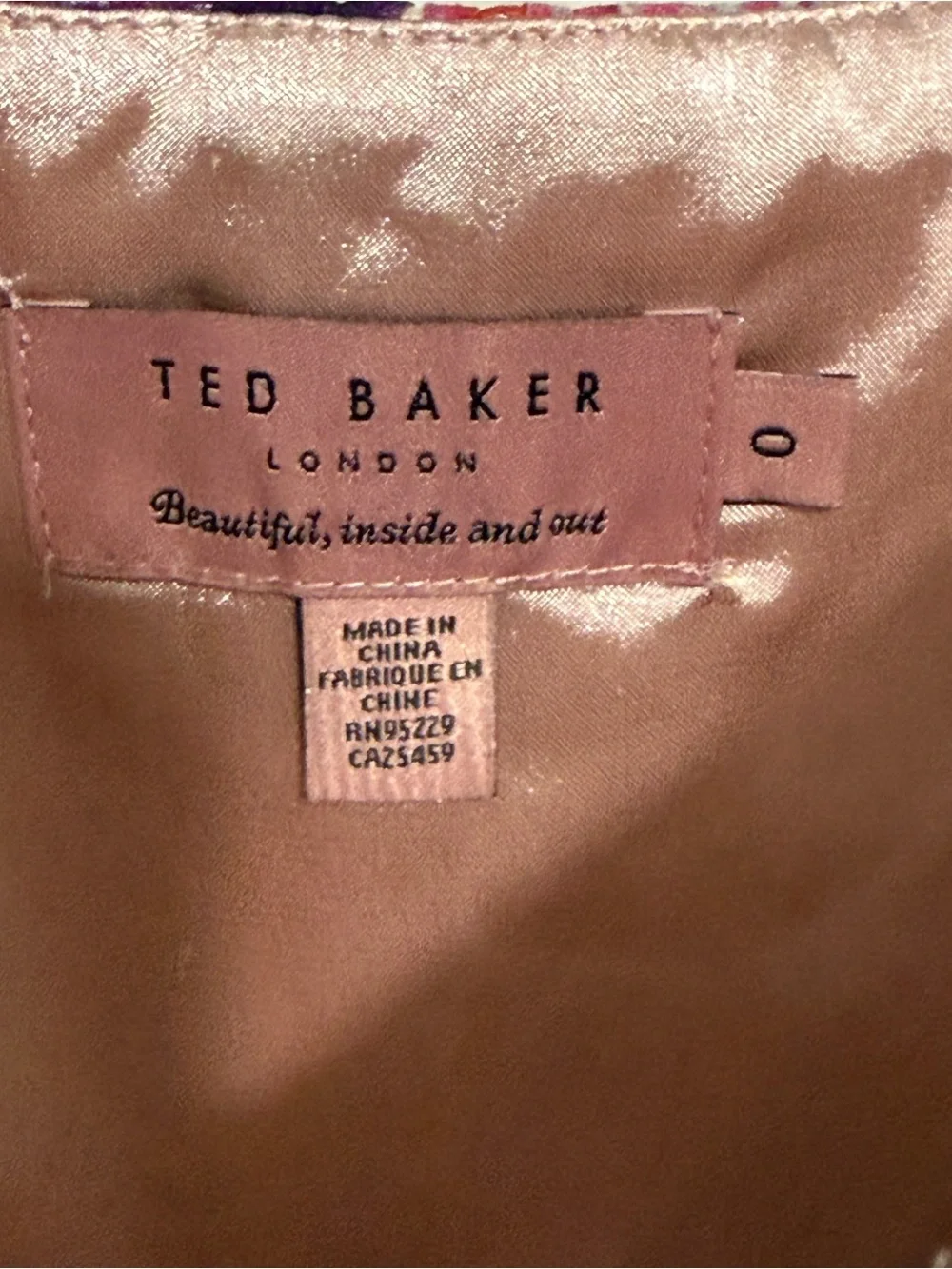 Ted Baker Silk Strapless Pink Floral Maxi Dress Goji Orchid Wedding Guest Resort